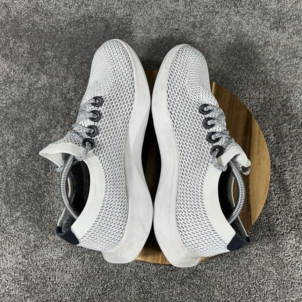 Allbirds Tree Dasher TD Mens Size 12.5 White Knit Athletic Running Shoes Used - Picture 7 of 11